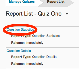 Quiz Reports