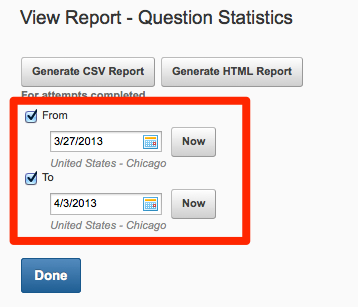 Quiz View Reports