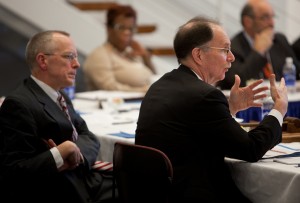 Regent President Charles Pruitt and UW System President Kevin P. Reilly