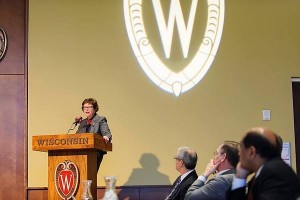 Chancellor Blank addresses the Regents