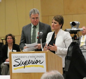 Chancellor Renée Wachter and Bob Meyer