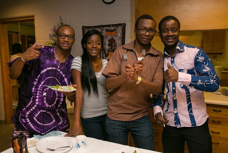 African / African Americans having a dinner