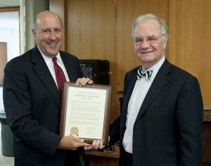 Gov. Jim Doyle (left) and Regent Walsh