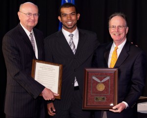 The Board recognizing departing Student Regent Kevin Opgenorth