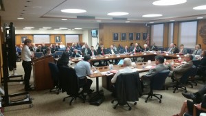 The UW System Board of Regents at its July 2015 meeting.