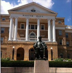 Lincoln statue on UW-Madison's Bascom Hill