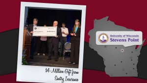 UW-Stevens Point presented with Sentry Insurance gift