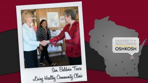 Sen. Baldwin meets LHCC director Leona Whitman