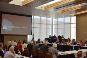 Photo of the Board of Regents July meeting in Madison.