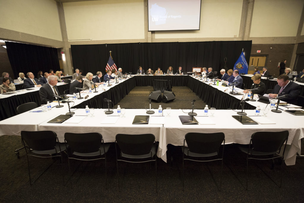 Photo of UW-Milwaukee's hosting of the Board of Regents June 2018 meeting