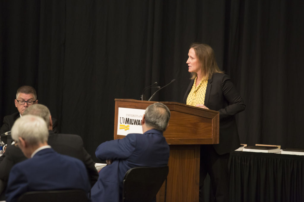 Photo of UW-Milwaukee Athletic Director Amanda Braun