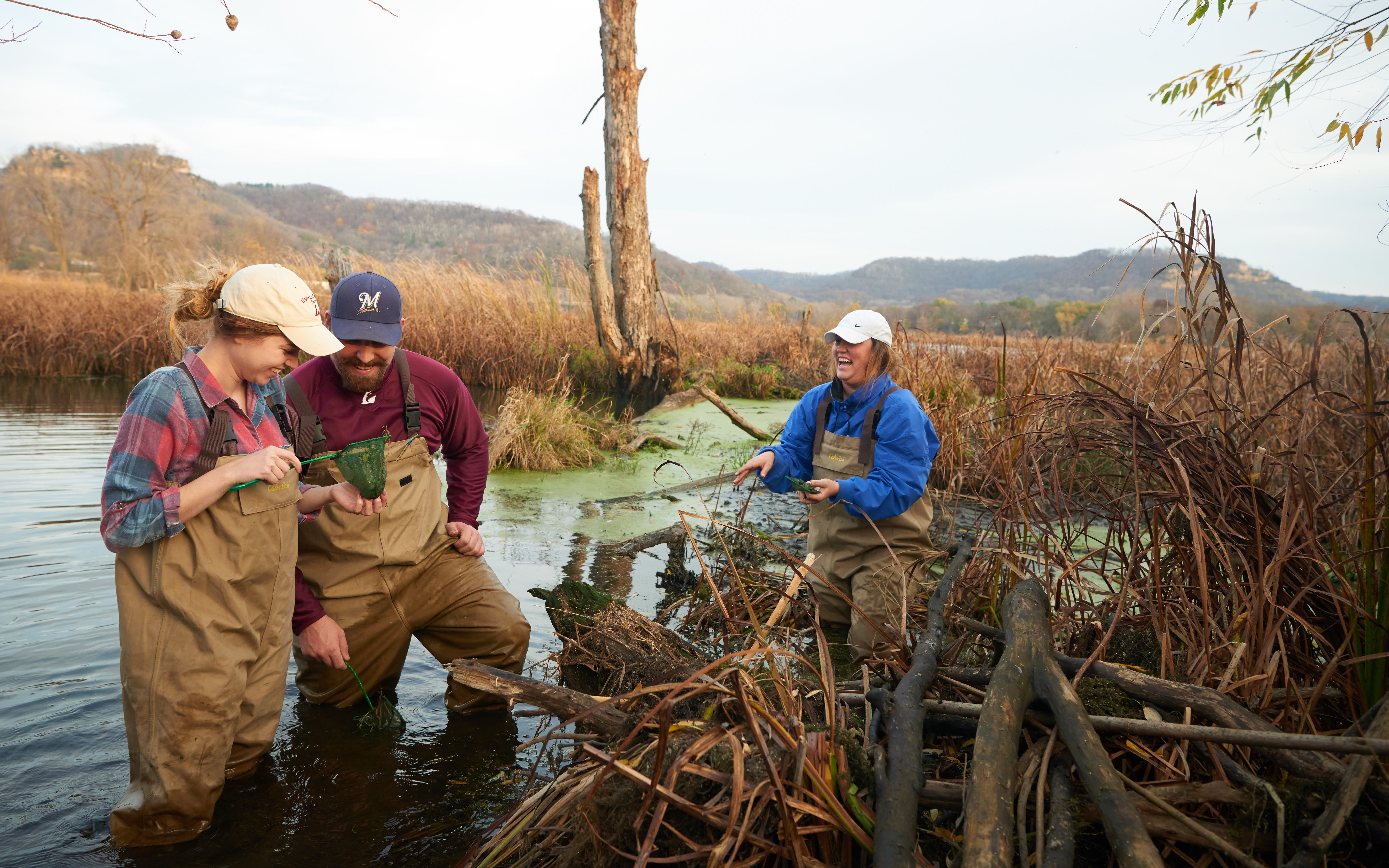 Photo of UW-La Crosse marsh research