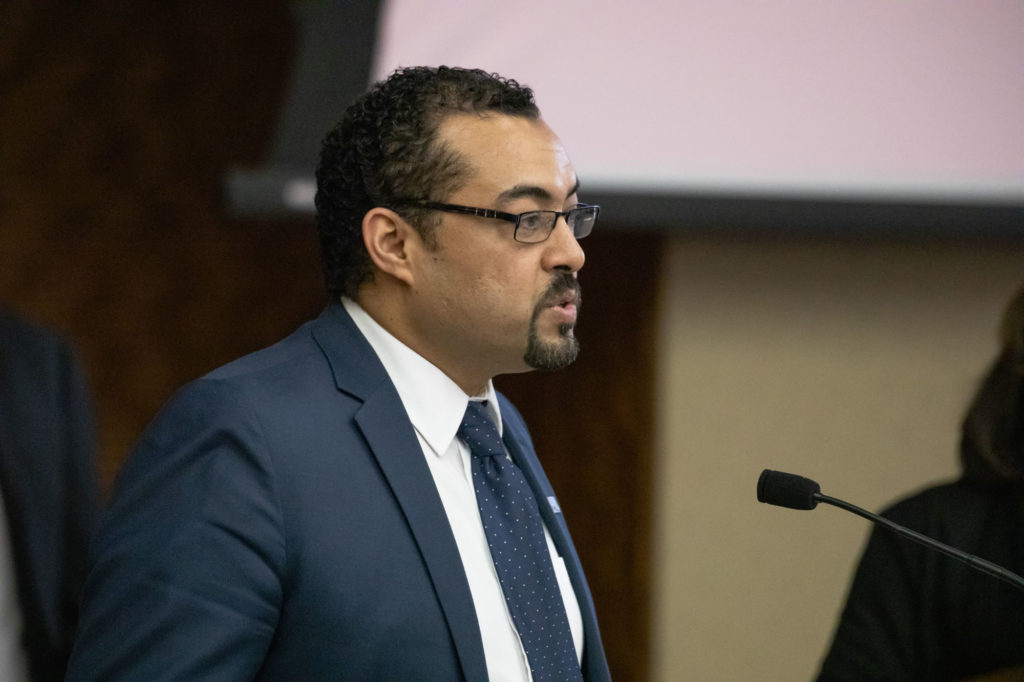 Photo of 2019 Regent Scholar co-recipient Saleh Alnaeli, assistant professor of Computer Science at UW-Stout. (Photo by Craig Wild/UW-Madison)