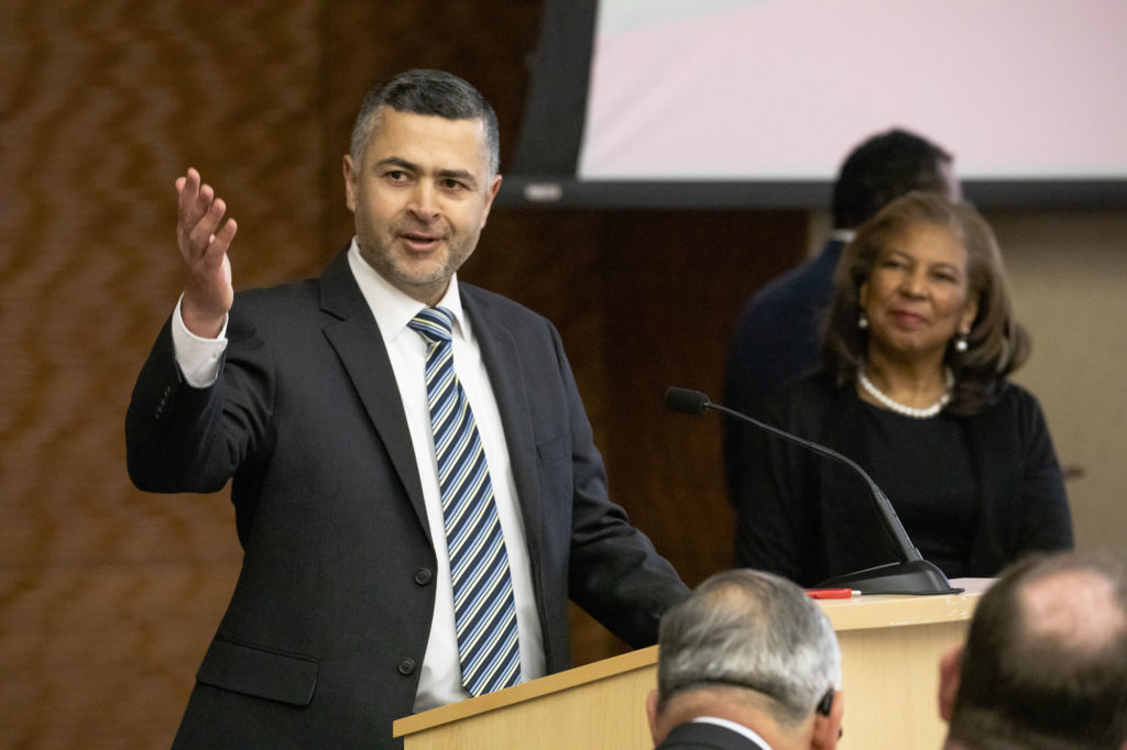 Photo of 2019 Regent Scholar co-recipient Dr. Zaid Altahat, assistant professor of Computer Science at UW-Parkside. (Photo by Craig Wild/UW-Madison)