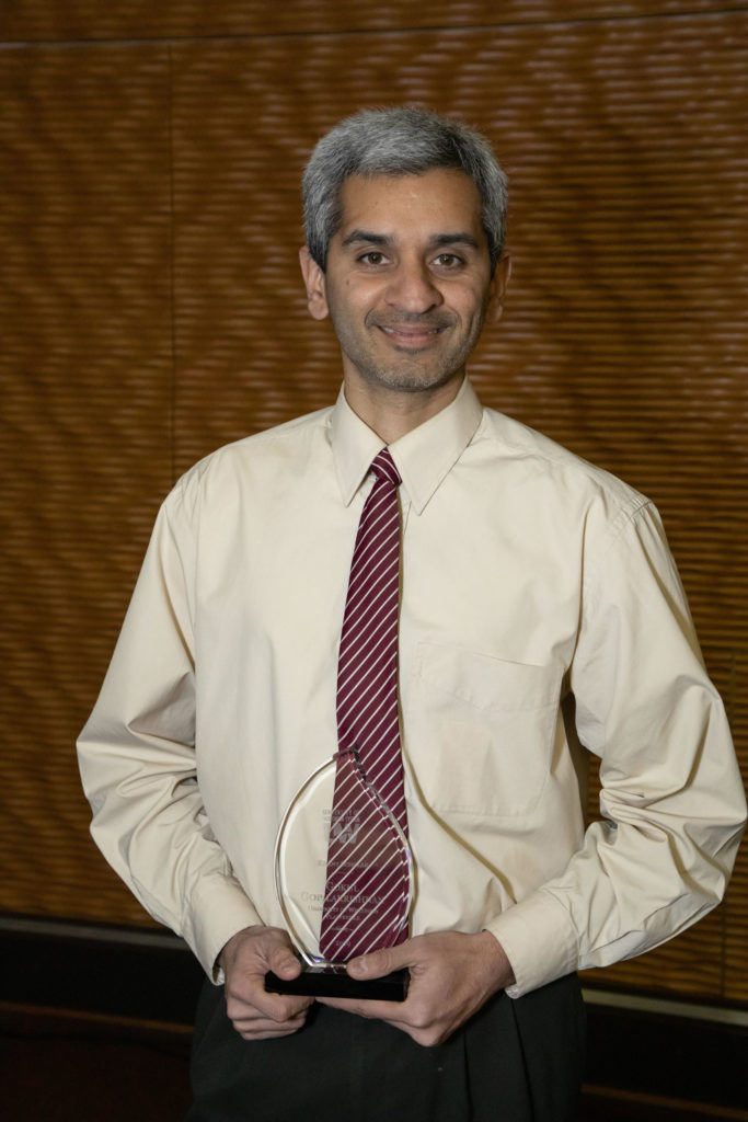 Photo of 2019 Regent Scholar Gokul Gopalakrishman, assistant professor of Engineering Physics at UW-Platteville. (Photo by Craig Wild/UW-Madison)