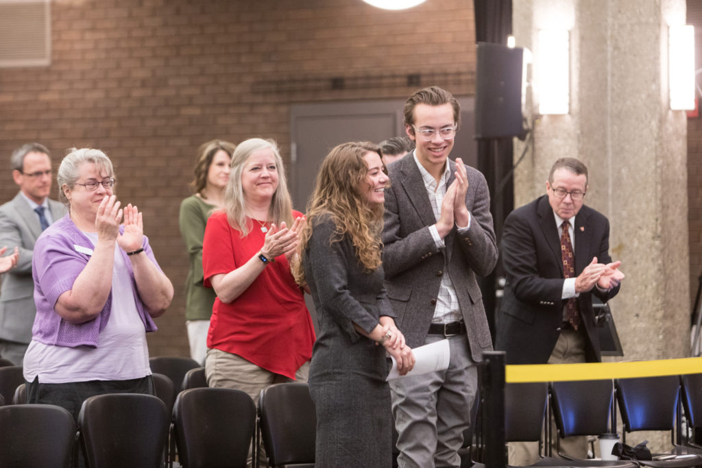 Photo of (center) Alyssa Molinski, featured in the June 2019 Student Spotlight