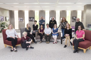 Photo of staff of the UW-Parkside Library, a 2019 recipient of the UW System Board of Regents' Academic Staff Excellence Award