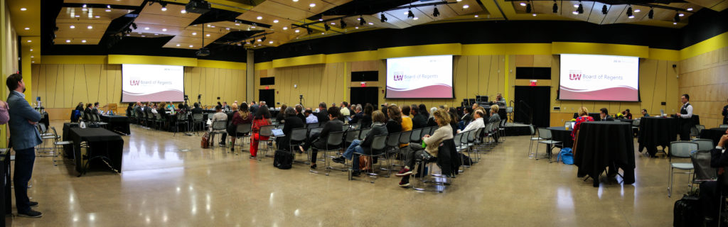 Photo of UW-Superior hosting the Board of Regents at its October 10-11, 2019, meeting.