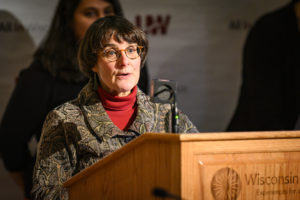Photo of Judith Burstyn, chair of UW-Madison's Department of Chemistry