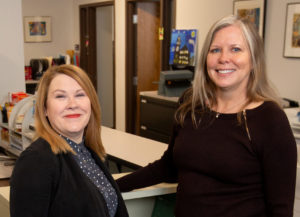 Photo of Angela Ruppe and Gail Mentzel, UW-Stout Fostering Success program