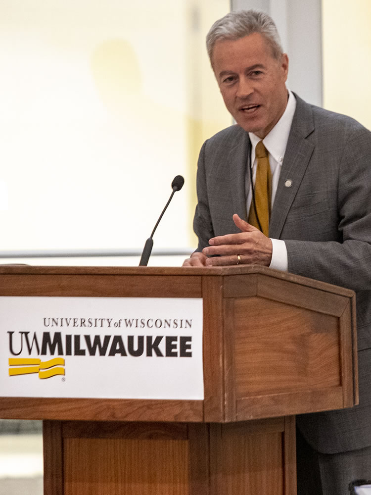 Photo of UW-Milwaukee Chancellor Mark Mone