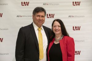 Photo of Regent President Edmund Manydeeds III and Regent Vice President Karen Walsh