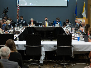 Photo of Board of Regents meeting, hosted by UW Oshkosh