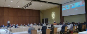 Photo of the Board of Regents meeting in Union South on the UW-Madison campus
