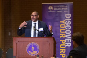 Photo of UW-Stevens Point Chancellor Thomas Gibson