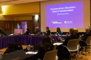 Photo of UW-Stevens Point hosting the April 2022 Board of Regents meeting