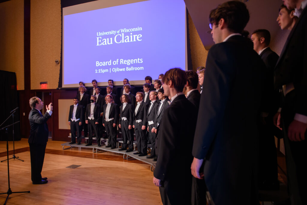 Photo from Board of Regents meeting hosted by UW-Eau Claire, September 29, 2022,