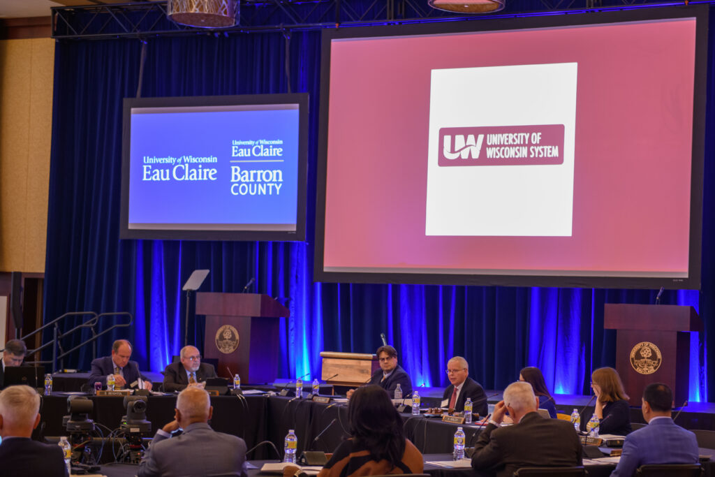 Photo from Board of Regents meeting hosted by UW-Eau Claire, September 29, 2022,