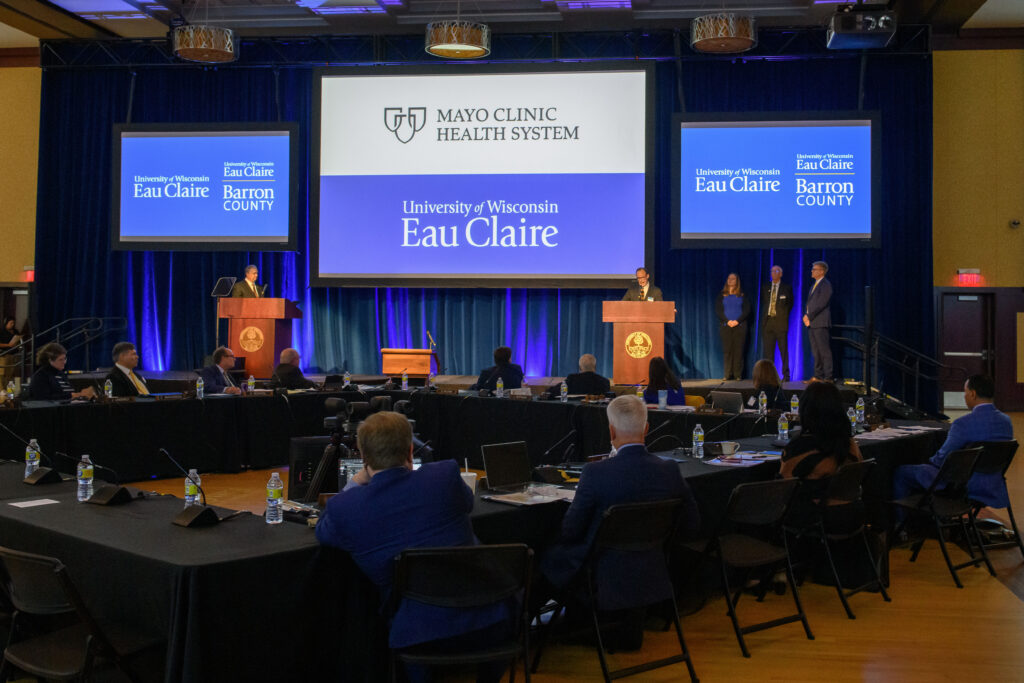 Photo from Board of Regents meeting hosted by UW-Eau Claire, September 29, 2022,