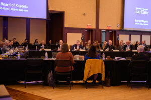 Photo from Board of Regents meeting hosted by UW-Eau Claire, September 30, 2022