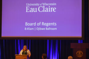 Photo from Board of Regents meeting hosted by UW-Eau Claire, September 30, 2022