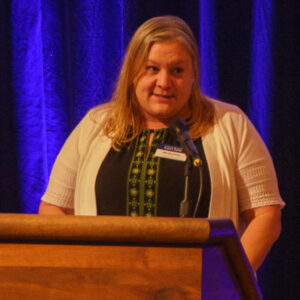 Photo of Nicole Owen, recipient of Board of Regents 2022 University Staff Excellence Award