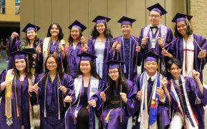 Photo of Graduating Class of 2022 from the UW-River Falls TRIO Upward Bound program