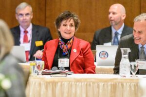 Photo of outgoing UW-Parkside Chancellor Debbie Ford (Photo by Althea Dotzour / UW–Madison)