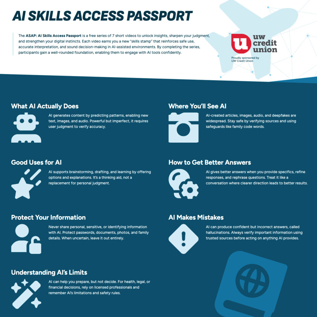Screenshot of AI Skills Access Passport web page