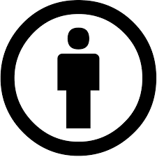 A figure of a person surrounded by a circle. This Creative Commons Symbol represents permissions with attribution.