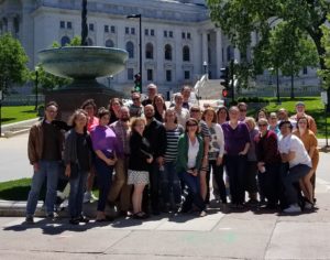 Group photo at the Capitol Square