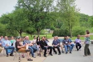 performance on the terrace