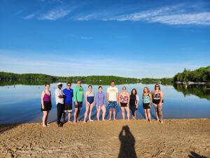 Photo of group prior to polar plunge