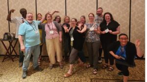 Silly photo of participants from UW-Stevens Point