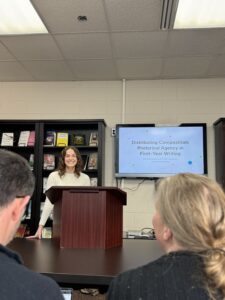 Photo of Elizabeth Novotny teaching