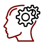 Graphic head with gears
