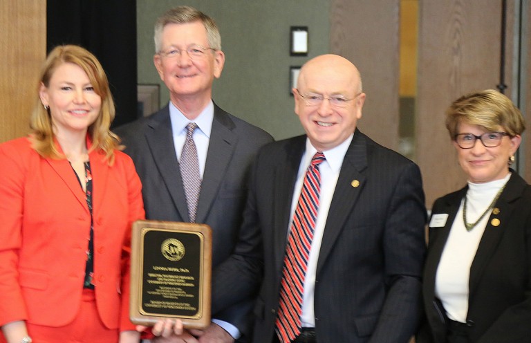 Dr. Burk, Regent Bradley, Pres. Cross, Regent Pres. Millner