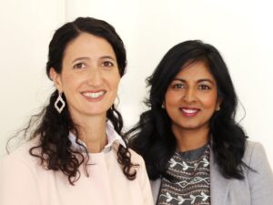 Dr. Kelly Hogan and Dr. Viji Sathy; Courtesy of Travis Dove, The Chronicle