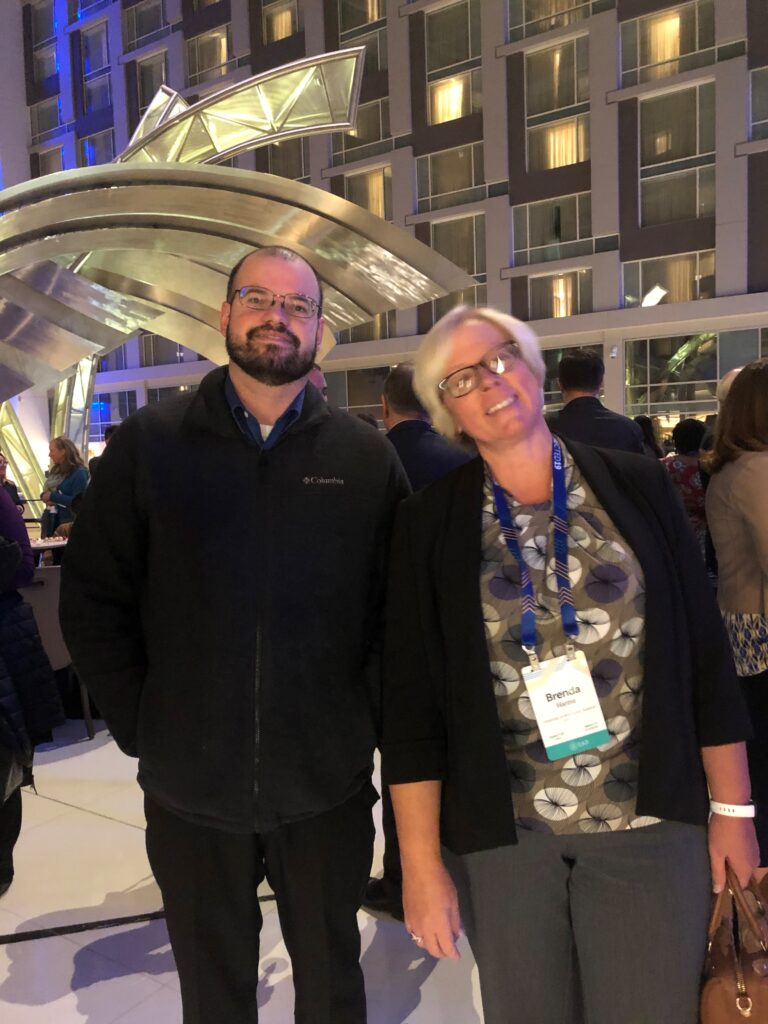 Brenda Harms and Aaron Yates of UW-Superior at EAB Connected19 conference
