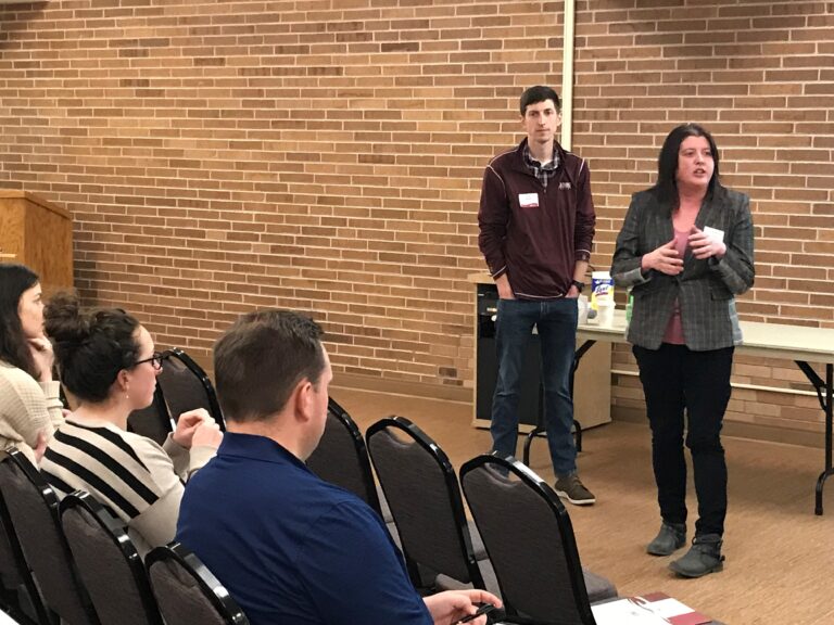 Each institution's Navigate team, including this UW-La Crosse team, presented on their early Navigate implementation successes at the March 2020 workshop.